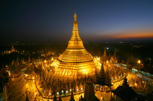 Most Famous Shwedagon Pagoda Of Myanmar